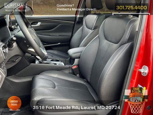 Lava Orange 2020 Hyundai SANTA FE Limited 2.0T