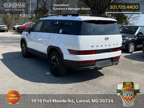 Serenity White 2026 Hyundai SANTA FE XRT