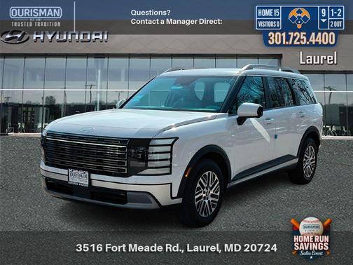 White Pearl 2026 Hyundai PALISADE SEL Premium 8P