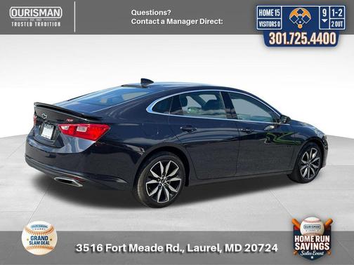 Dark Ash Metallic 2023 Chevrolet Malibu FWD RS
