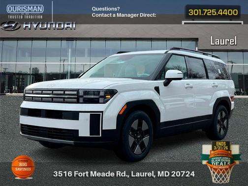 Serenity White 2026 Hyundai SANTA FE SEL 2.4