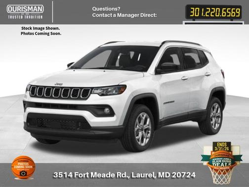 Bright White Clearcoat 2025 Jeep Compass Latitude