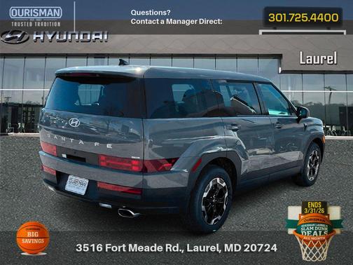 Gray 2026 Hyundai SANTA FE SE