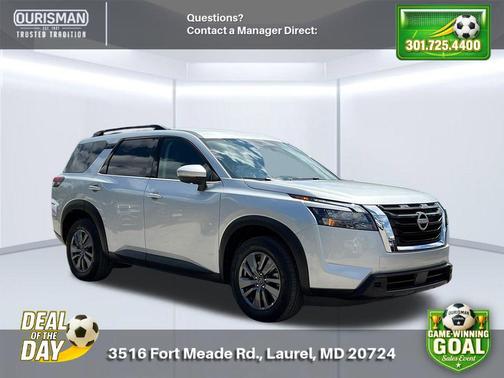 Brilliant Silver Metallic 2025 Nissan Pathfinder SV 4WD