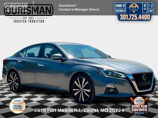 Gun Metallic 2019 Nissan Altima 2.5 Platinum