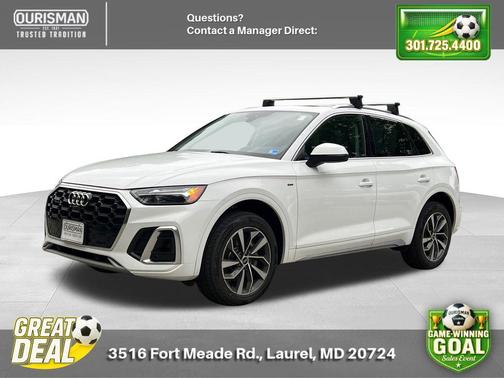 Ibis White 2023 Audi Q5 45 S line Premium Plus