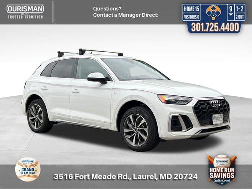Ibis White 2023 Audi Q5 45 S line Premium Plus