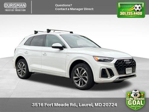 Ibis White 2023 Audi Q5 45 S line Premium Plus