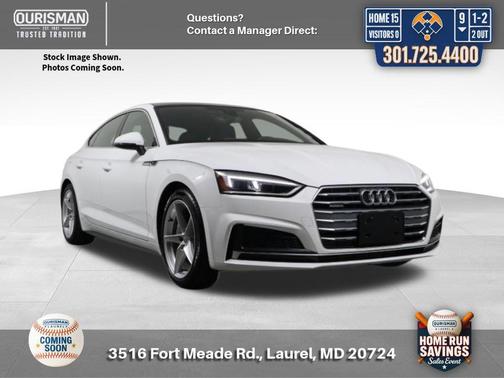 Glacier White 2019 Audi A5 45 Premium