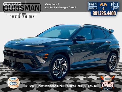 Ecotronic Gray Pearl w/Black Roof 2024 Hyundai KONA N Line
