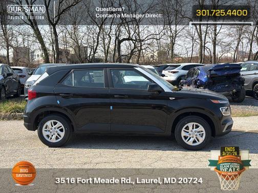 Onyx Black 2026 Hyundai VENUE SE