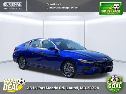 Intense Blue 2024 Hyundai ELANTRA SEL