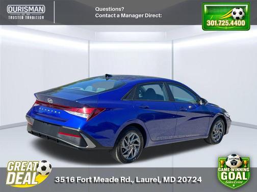 Intense Blue 2024 Hyundai ELANTRA SEL