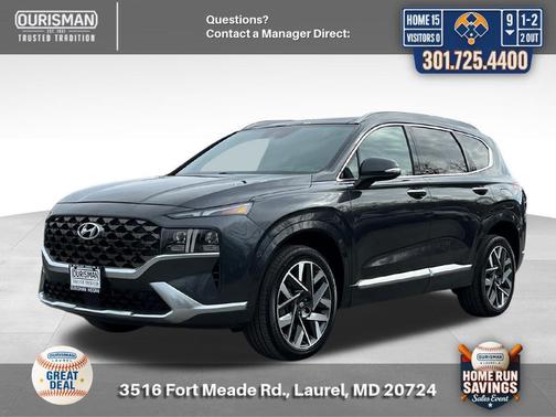 Portofino Gray 2021 Hyundai SANTA FE Calligraphy