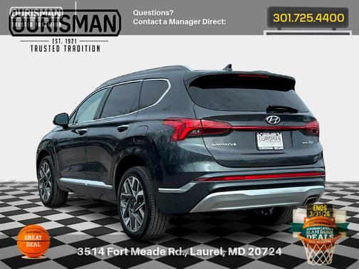 Portofino Gray 2021 Hyundai SANTA FE Calligraphy