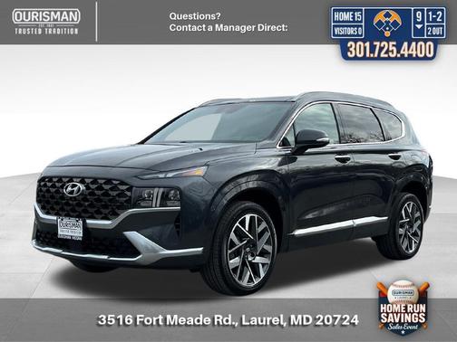 Portofino Gray 2021 Hyundai SANTA FE Calligraphy