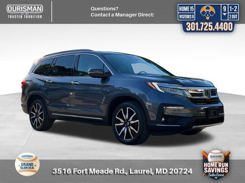 Modern Steel Metallic 2021 Honda Pilot Touring 8-Passenger
