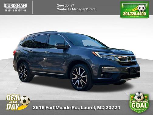 Modern Steel Metallic 2021 Honda Pilot Touring 8-Passenger
