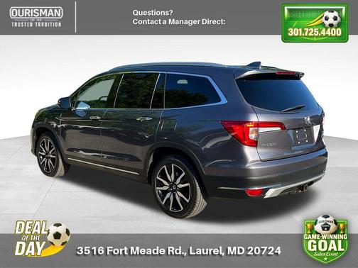 Modern Steel Metallic 2021 Honda Pilot Touring 8-Passenger