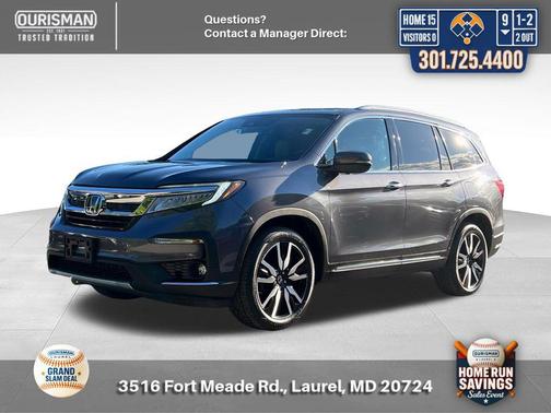 Modern Steel Metallic 2021 Honda Pilot Touring 8-Passenger