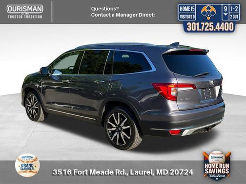 Modern Steel Metallic 2021 Honda Pilot Touring 8-Passenger