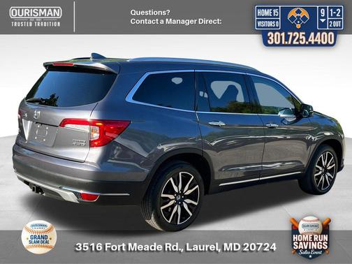 Modern Steel Metallic 2021 Honda Pilot Touring 8-Passenger