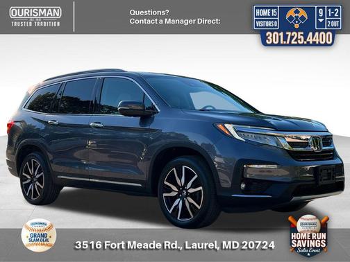 Modern Steel Metallic 2021 Honda Pilot Touring 8-Passenger