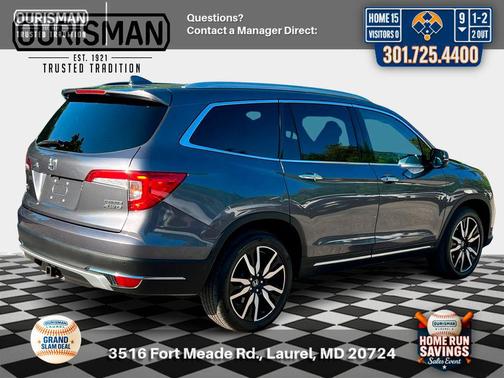 Modern Steel Metallic 2021 Honda Pilot Touring 8-Passenger