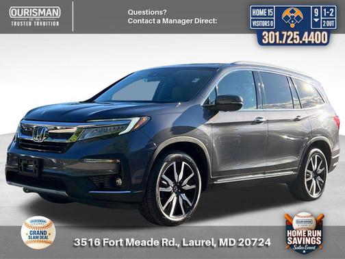 Modern Steel Metallic 2021 Honda Pilot Touring 8-Passenger