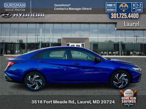 Intense Blue 2025 Hyundai ELANTRA Sport