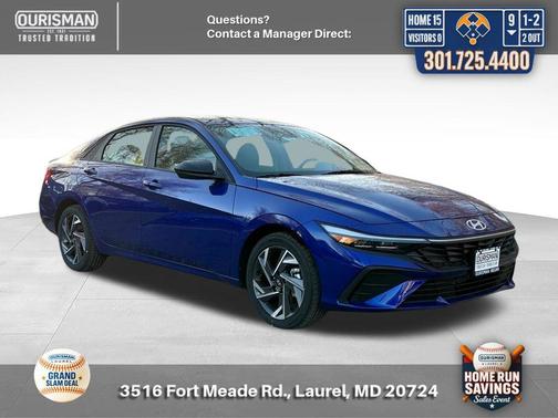 Intense Blue 2025 Hyundai ELANTRA Sport