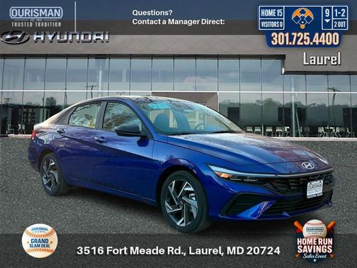 Intense Blue 2025 Hyundai ELANTRA Sport