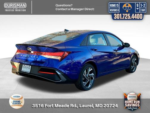 Intense Blue 2025 Hyundai ELANTRA Sport