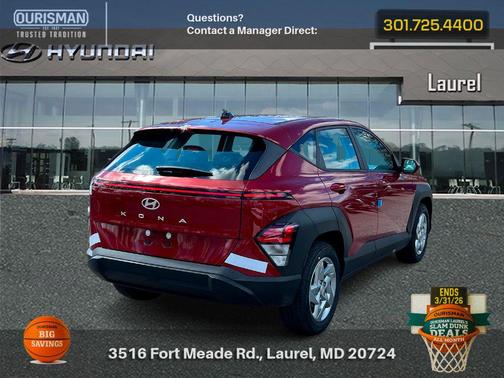 Ultimate Red Metallic 2026 Hyundai KONA SE