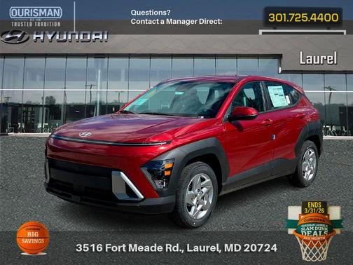 Ultimate Red Metallic 2026 Hyundai KONA SE