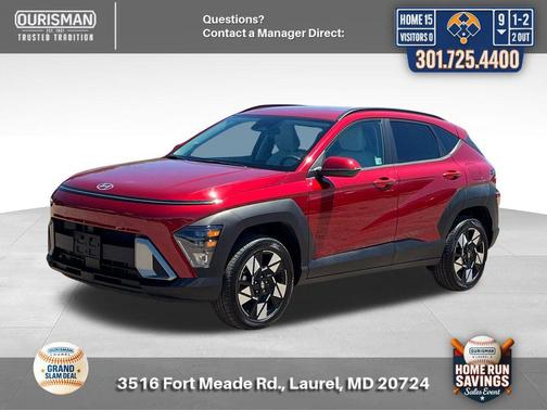 Ultimate Red Metallic 2024 Hyundai KONA SEL