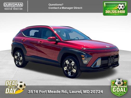 Ultimate Red Metallic 2024 Hyundai KONA SEL