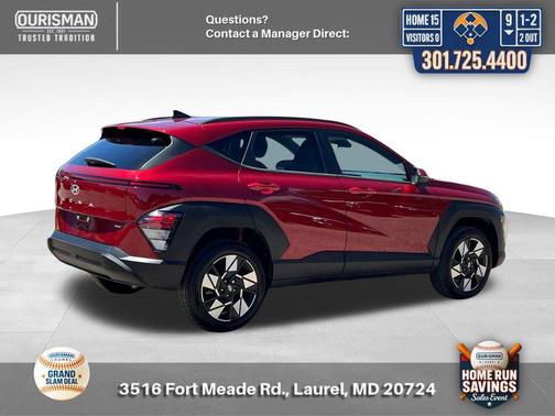Ultimate Red Metallic 2024 Hyundai KONA SEL
