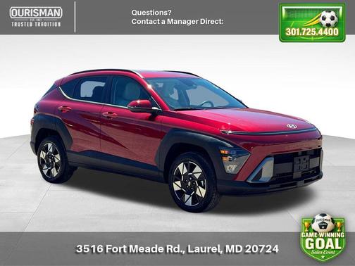 Ultimate Red Metallic 2024 Hyundai KONA SEL