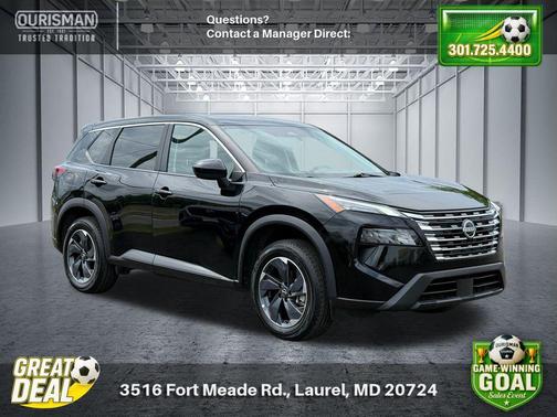 Super Black 2025 Nissan Rogue SV
