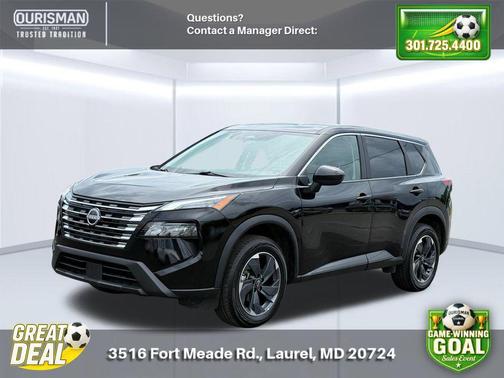 Super Black 2025 Nissan Rogue SV