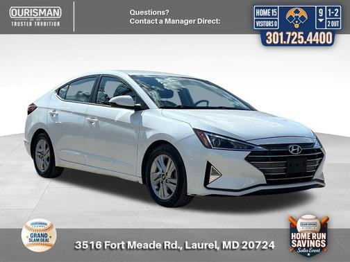 Quartz White Pearl 2020 Hyundai ELANTRA SEL