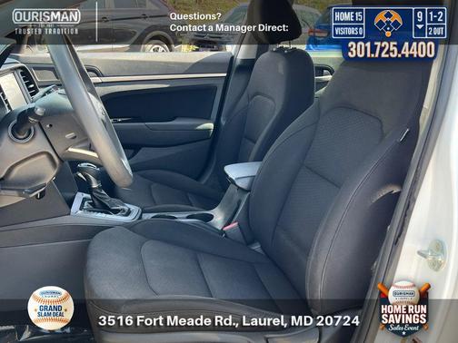 Quartz White Pearl 2020 Hyundai ELANTRA SEL