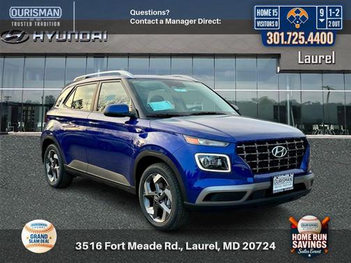 Intense Blue 2025 Hyundai VENUE Limited