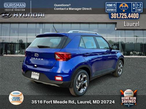 Intense Blue 2025 Hyundai VENUE Limited