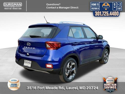 Intense Blue 2025 Hyundai VENUE Limited
