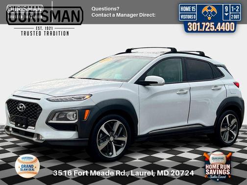 Chalk White 2019 Hyundai KONA Ultimate