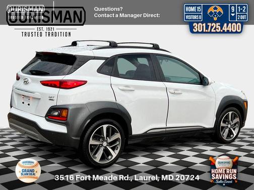 Chalk White 2019 Hyundai KONA Ultimate