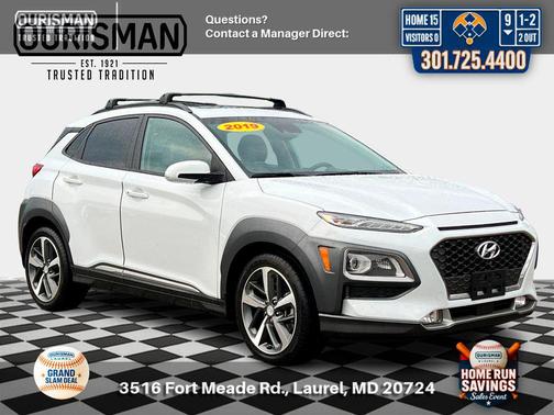 Chalk White 2019 Hyundai KONA Ultimate
