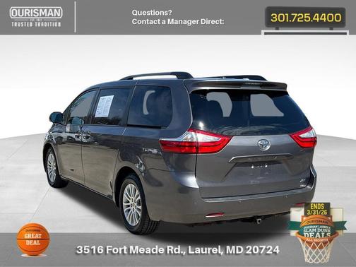 Predawn Gray Mica 2015 Toyota Sienna XLE